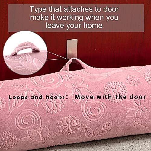 DreamQuil Weighted Door Draft Stopper 36 Inch Pink