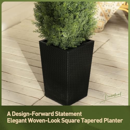 Artificial Cedar Topiary Tree with Black Planter