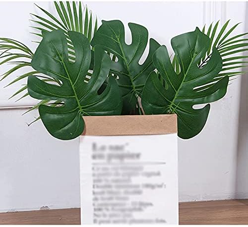 Artificial Bonsai Tree 23 Inch Artificial Monstera Plant with Realistic Leaves