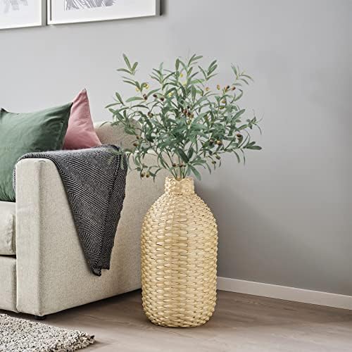 SHACOS 3 PCS 39 Inch Artificial Olive Tree Branches