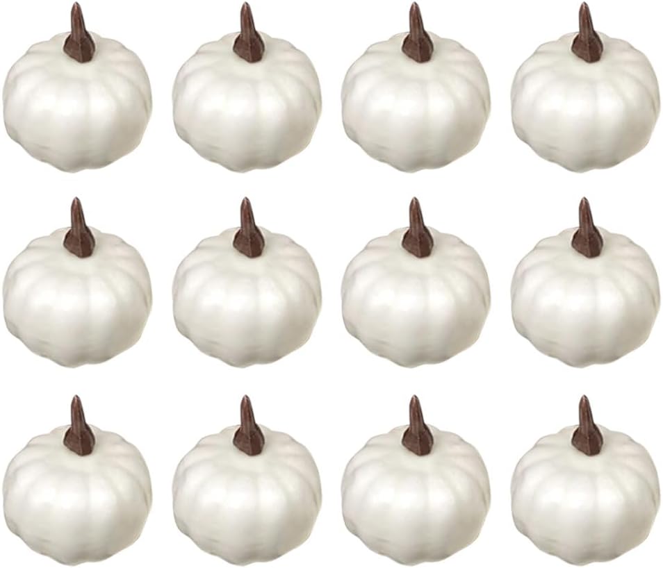 12PCS Artificial Pumpkins for Halloween Decor