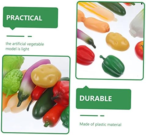 12pcs Artificial Vegetable Models for Educational and Decorative Use