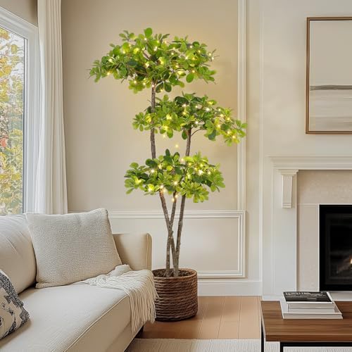 GarveeHome Artificial Black Olive Tree with LED Lights