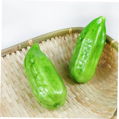 PRETYZOOM 4pcs Foam Bitter Melon Artificial Vegetable Props