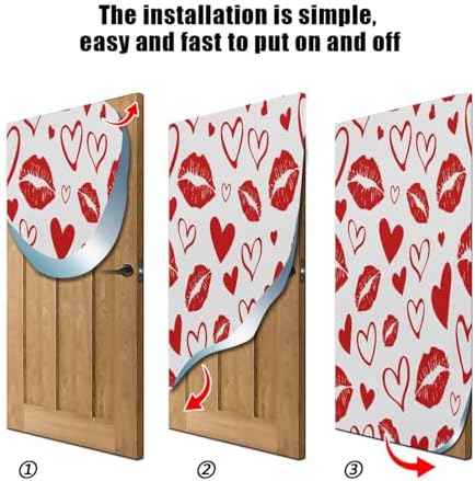 Susiyo Red Lips Kiss Halloween Door Cover