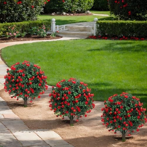 KBGYTX 271 Inch Lavender Artificial Topiary Ball Plants 2 Pack