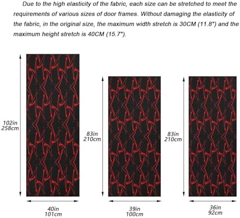 Susiyo Red Line Segment Halloween Door Cover