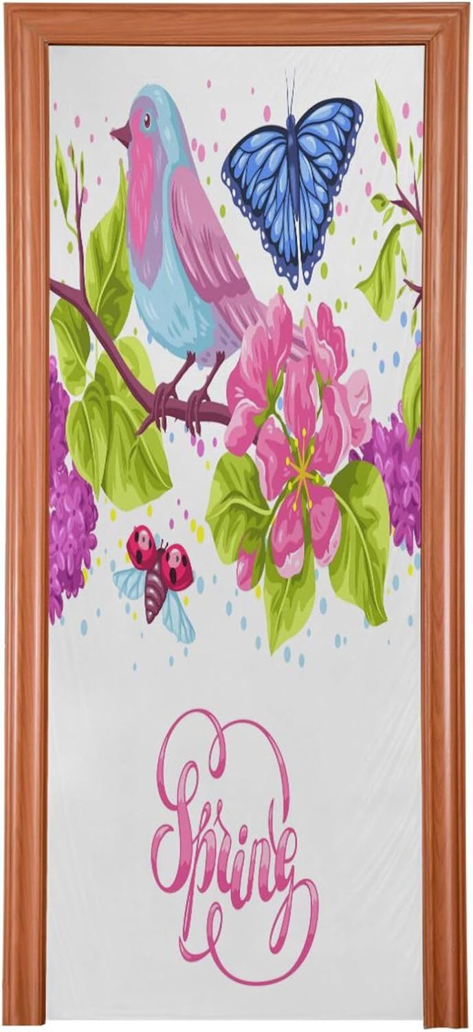 Susiyo Robin Birdie Butterfly Halloween Door Cover