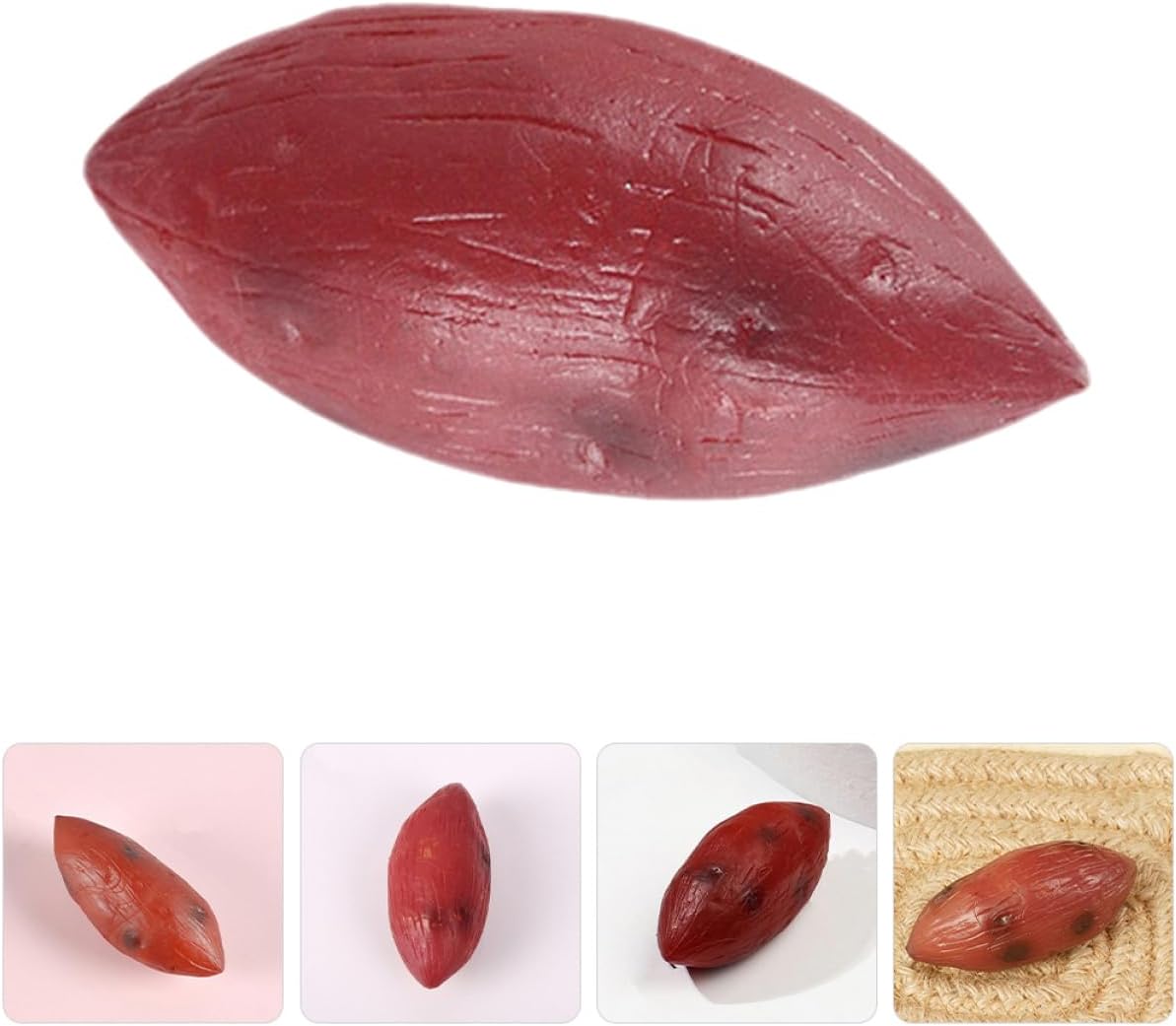 Realistic Vegetable Models Set of 6 Resin Fake Sweet Potatoes