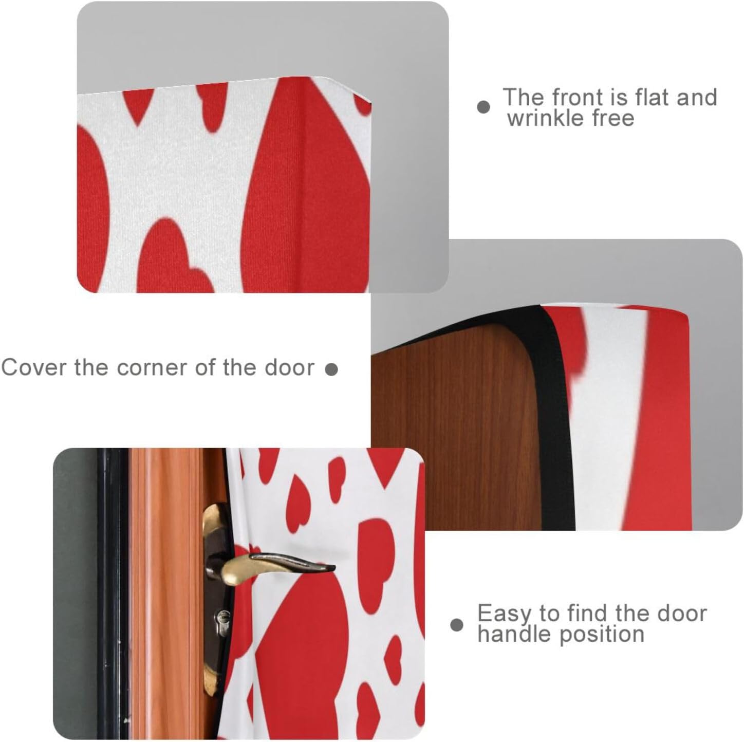 Susiyo Red Heart Halloween Door Cover Decor