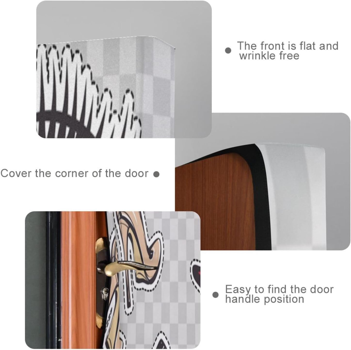 Susiyo Halloween Door Cover with Stretch Fabric