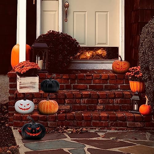 Gresorth 55 Inch Artificial White Pumpkin Decor