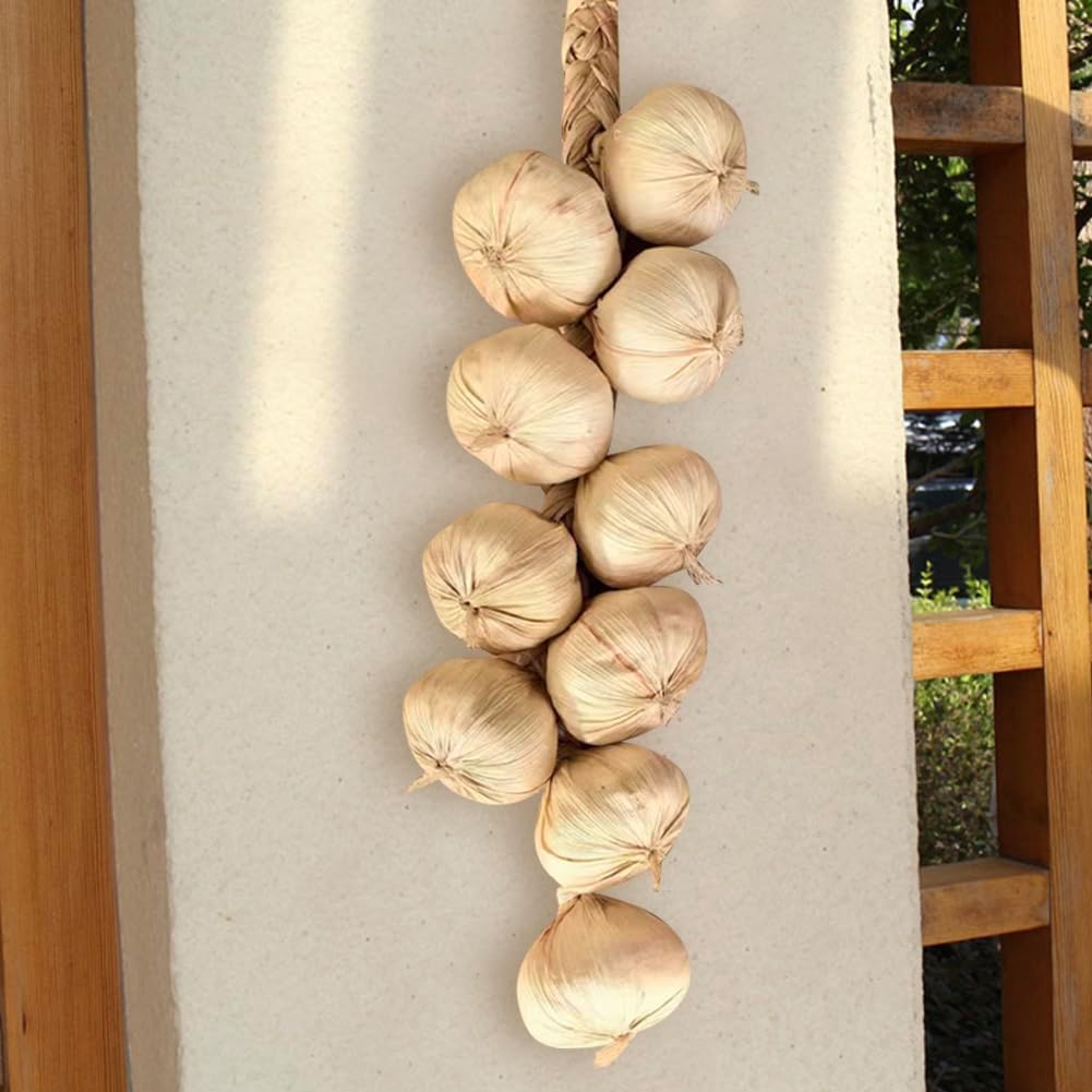 4 Strings Artificial Garlic Hanging Decoration Props