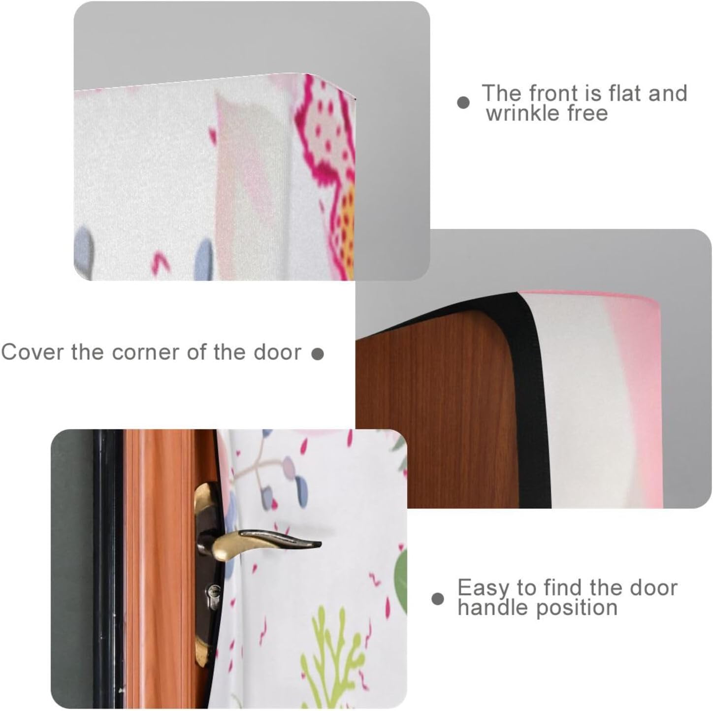 Susiyo Summer Garden Flowers Door Cover Washable High Elastic