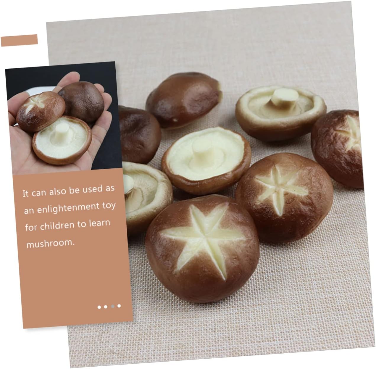 Amosfun 6pcs Decorative Simulated Mushroom Models