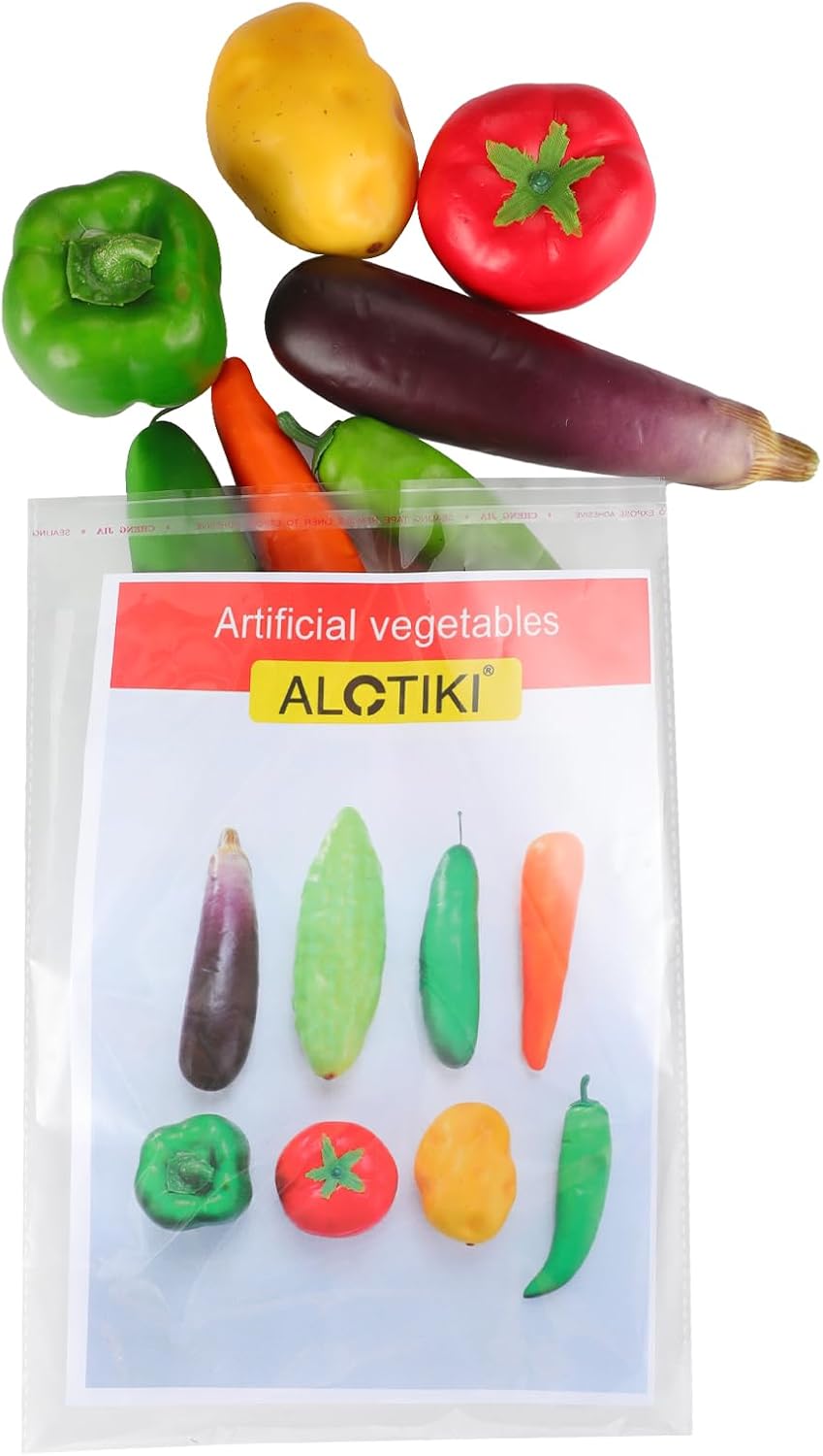 10 Pieces Artificial Vegetables Decoration Set