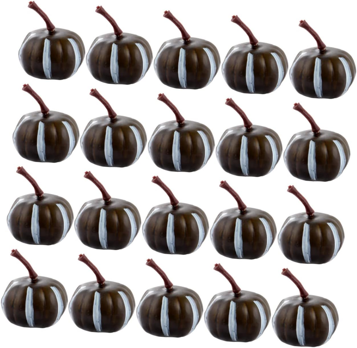 20pcs Mini Artificial Pumpkins for Halloween Decor