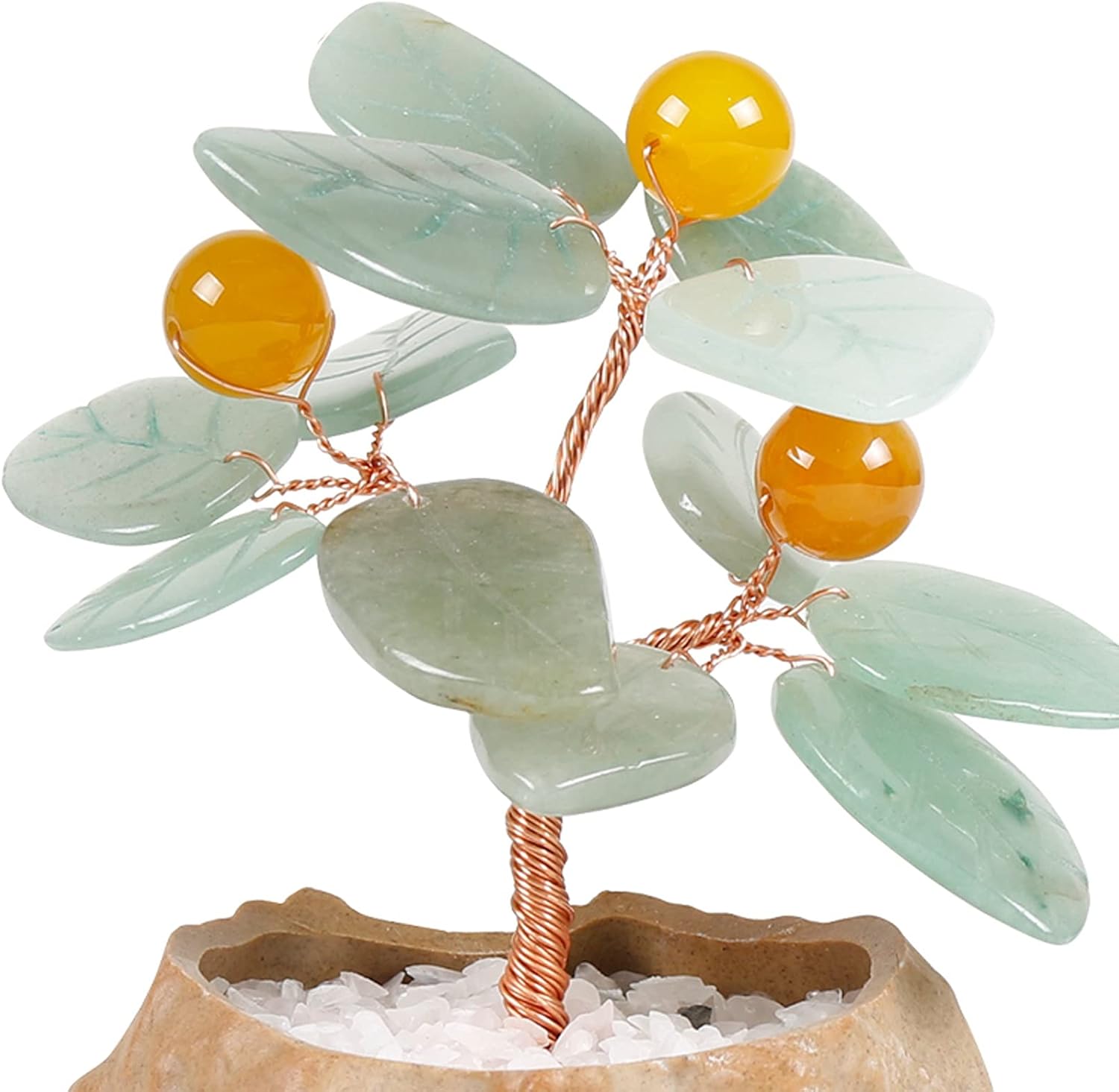 Artificial Bonsai Tree Crystal Pot Wealth Decor