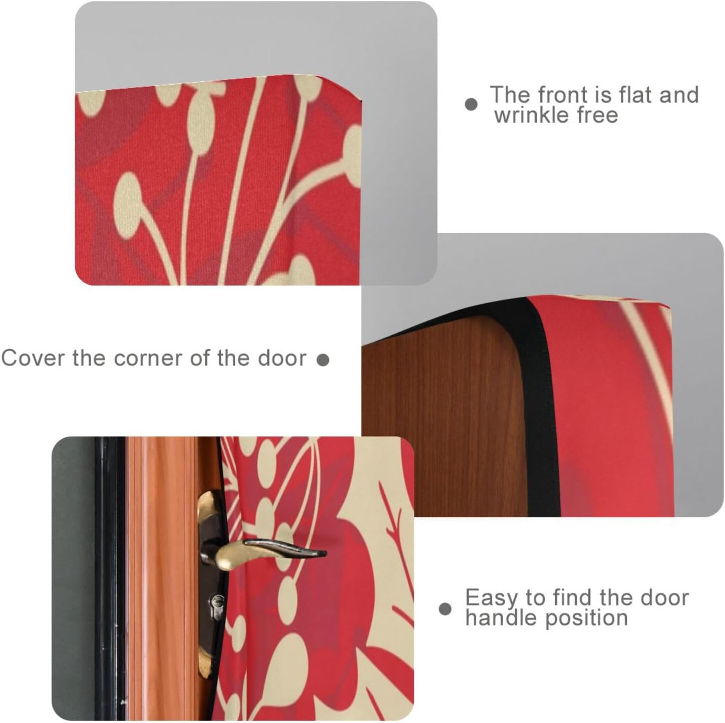 Susiyo Holly Leaves Berries Halloween Door Cover