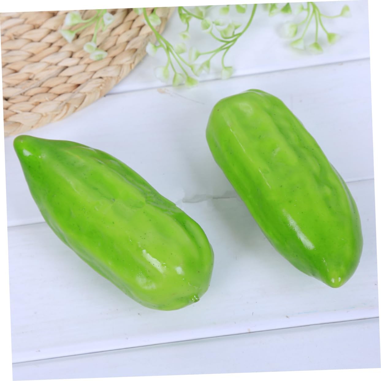 PRETYZOOM 4pcs Foam Bitter Melon Artificial Vegetable Props