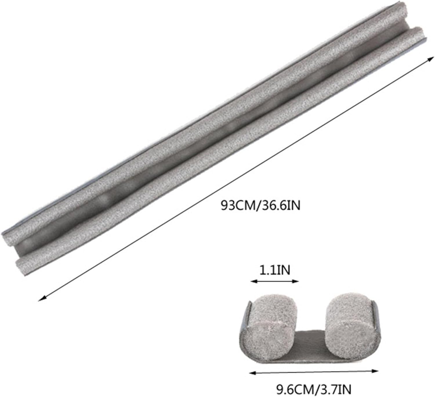 Adjustable Door Draft Stopper - 366 Inch Reduces Air Draft and Noise
