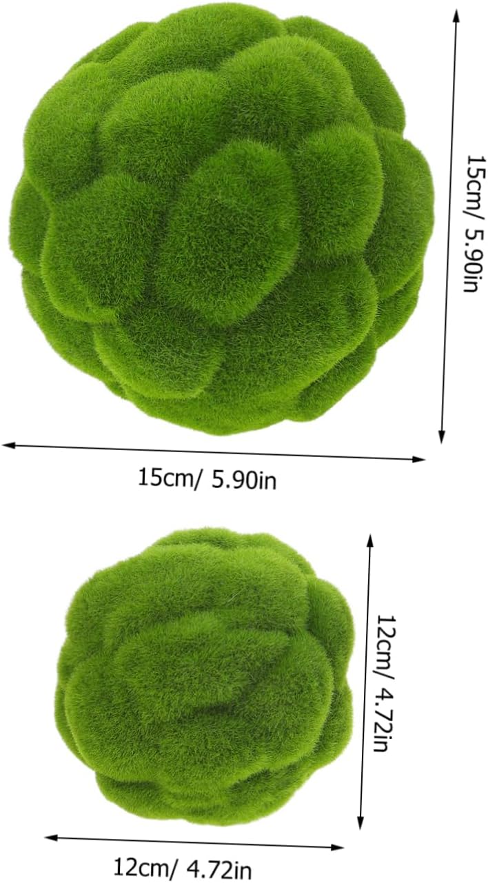 Cabilock 2Pcs Artificial Topiary Balls for Decor Centerpieces
