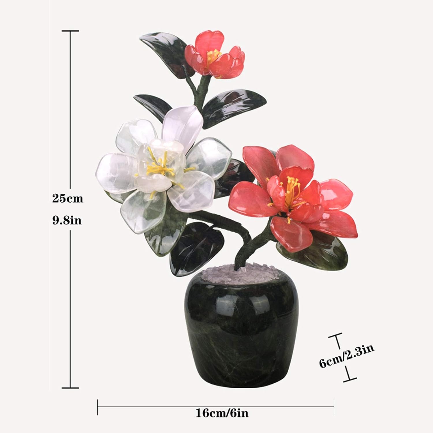 Artificial Peony Bonsai Tree Indoor Decoration