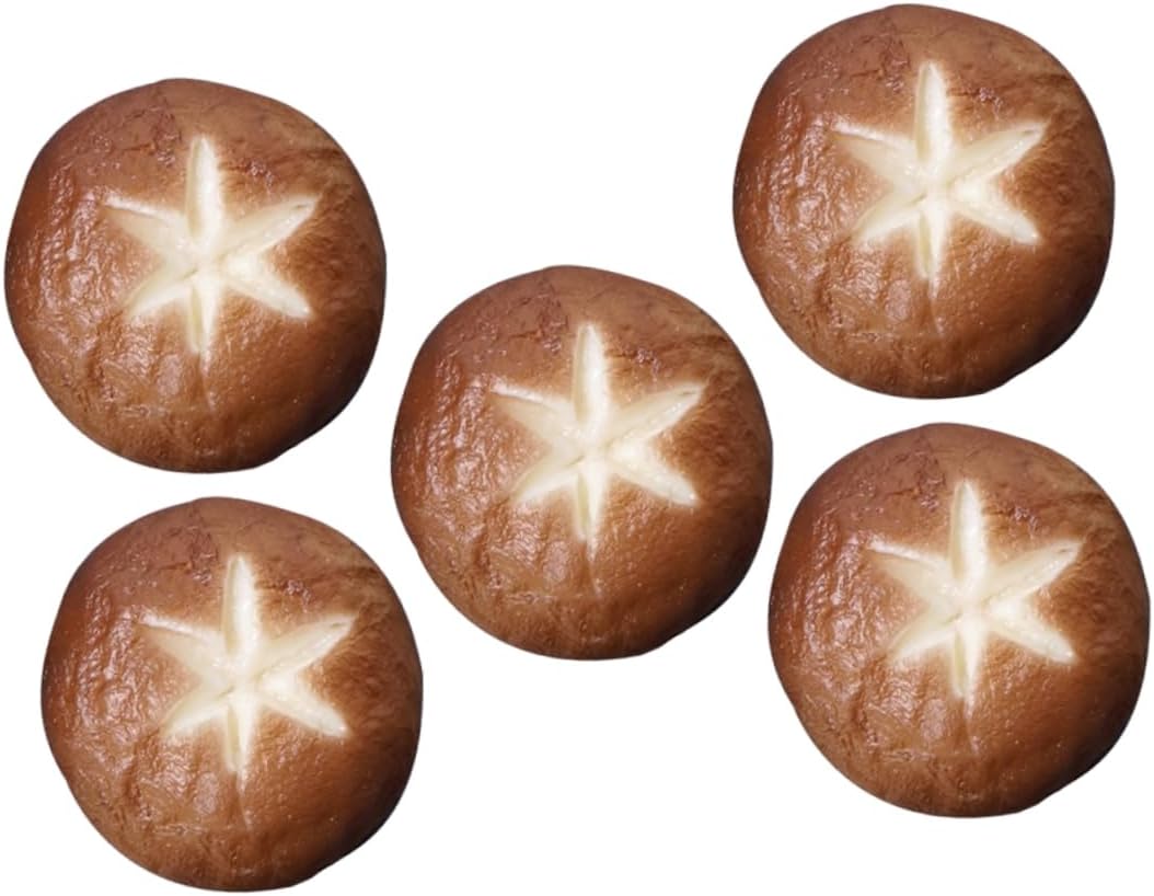 MAGICLULU 5pcs Realistic Shiitake Mushroom Decor Models