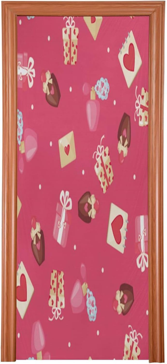 Susiyo Red Lips Bows Door Cover 36x98in