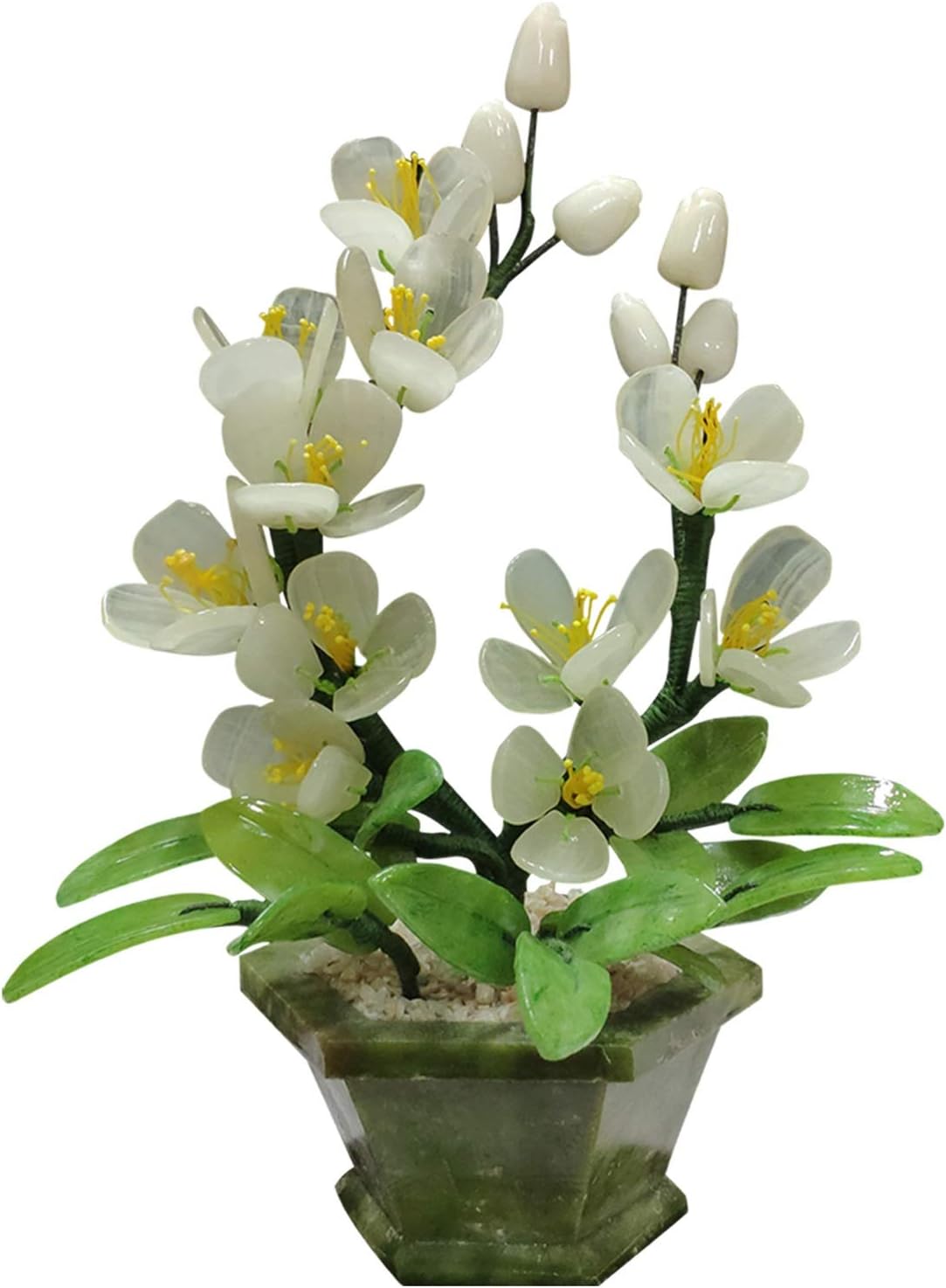 Artificial Bonsai Tree with Realistic Jade Orchid