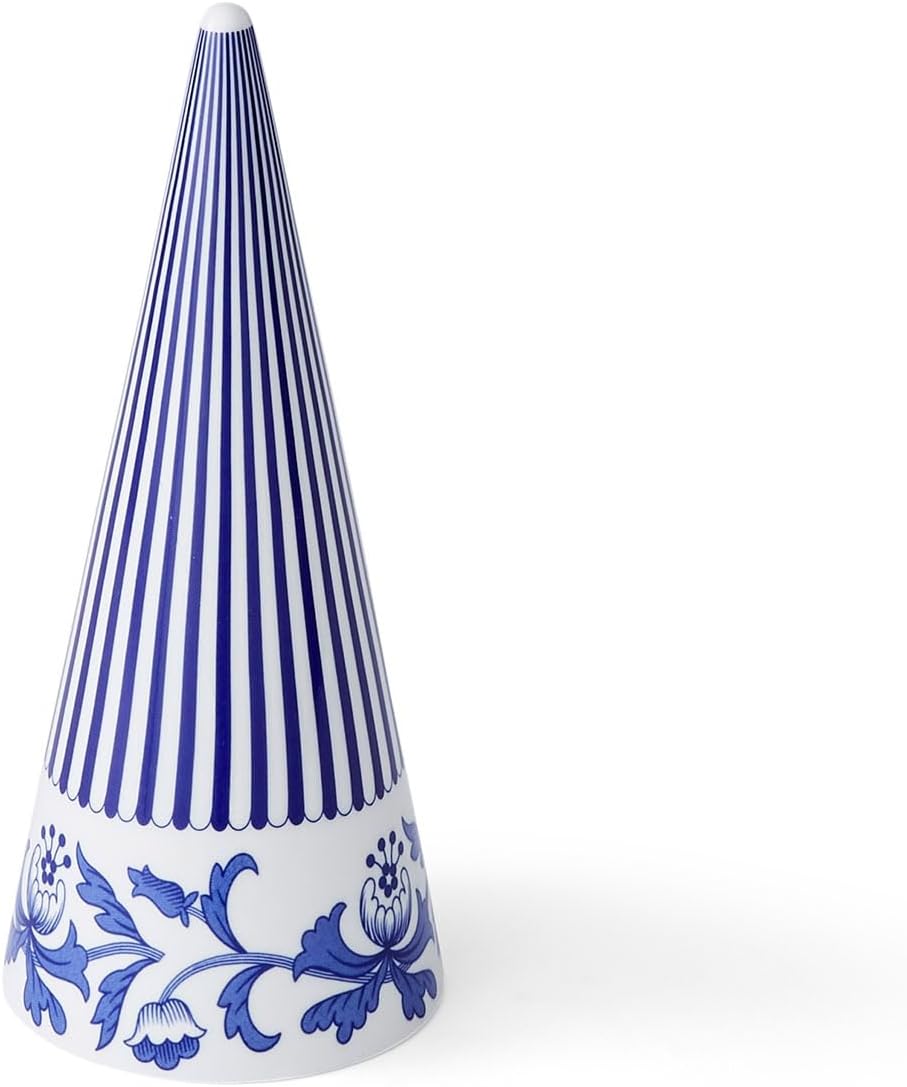Spode Blue Italian Cone Shaped Topiary 8 Inch