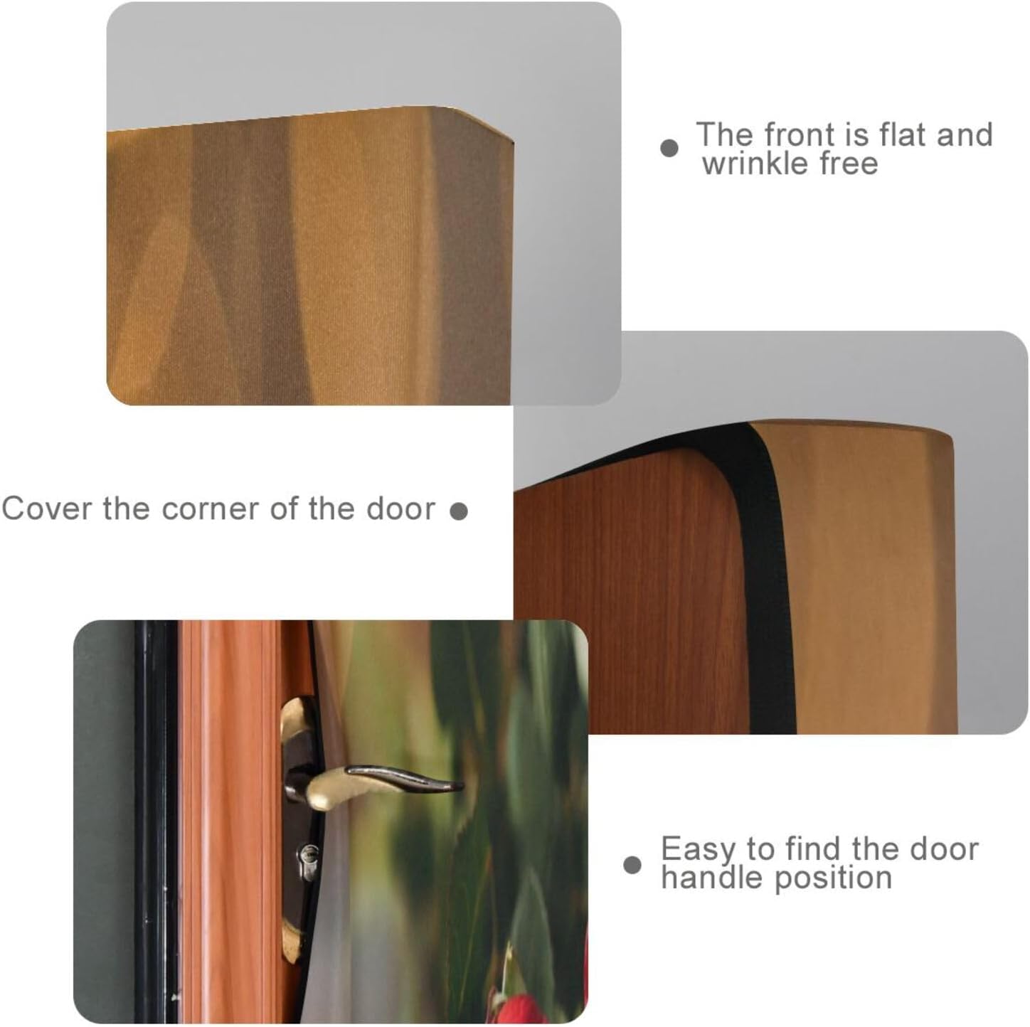 Susiyo Romantic Rose Halloween Door Cover 32x79 in