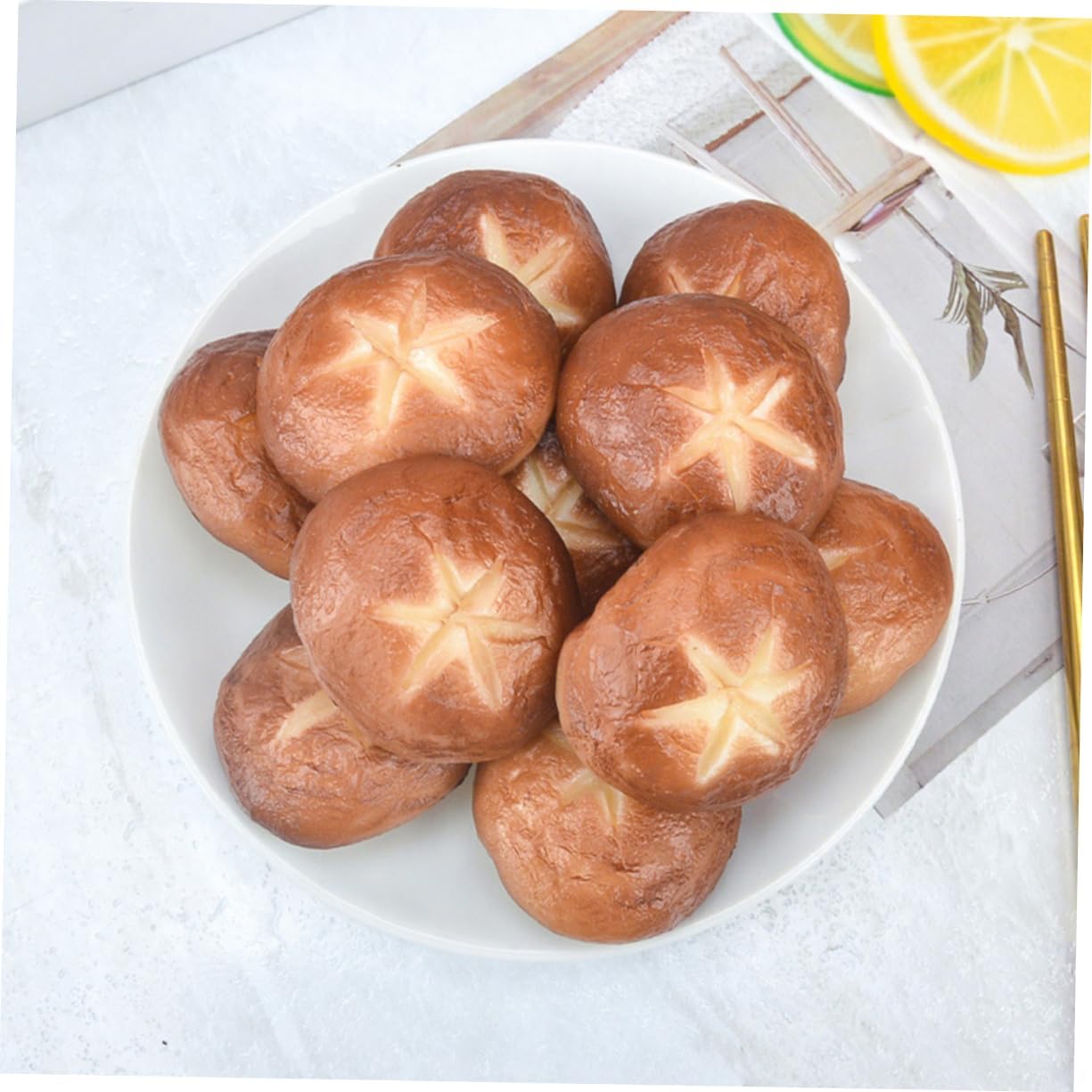 MAGICLULU 5pcs Realistic Shiitake Mushroom Decor Models