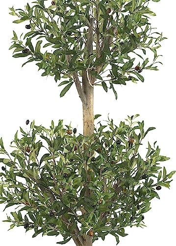 Nearly Natural 5309 Olive Double Topiary Silk Tree 45 Feet Green