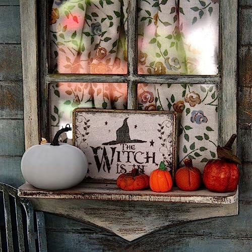 Gresorth 55 Inch Artificial White Pumpkin Decor