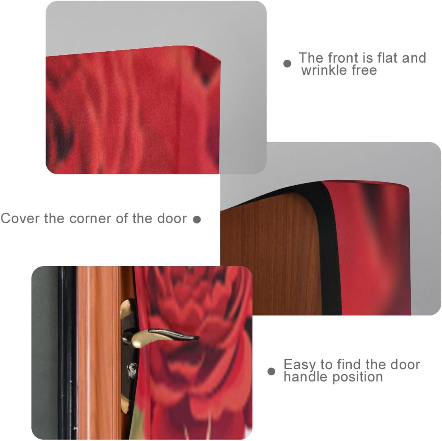 Susiyo Halloween Roses Black Stripes Door Cover