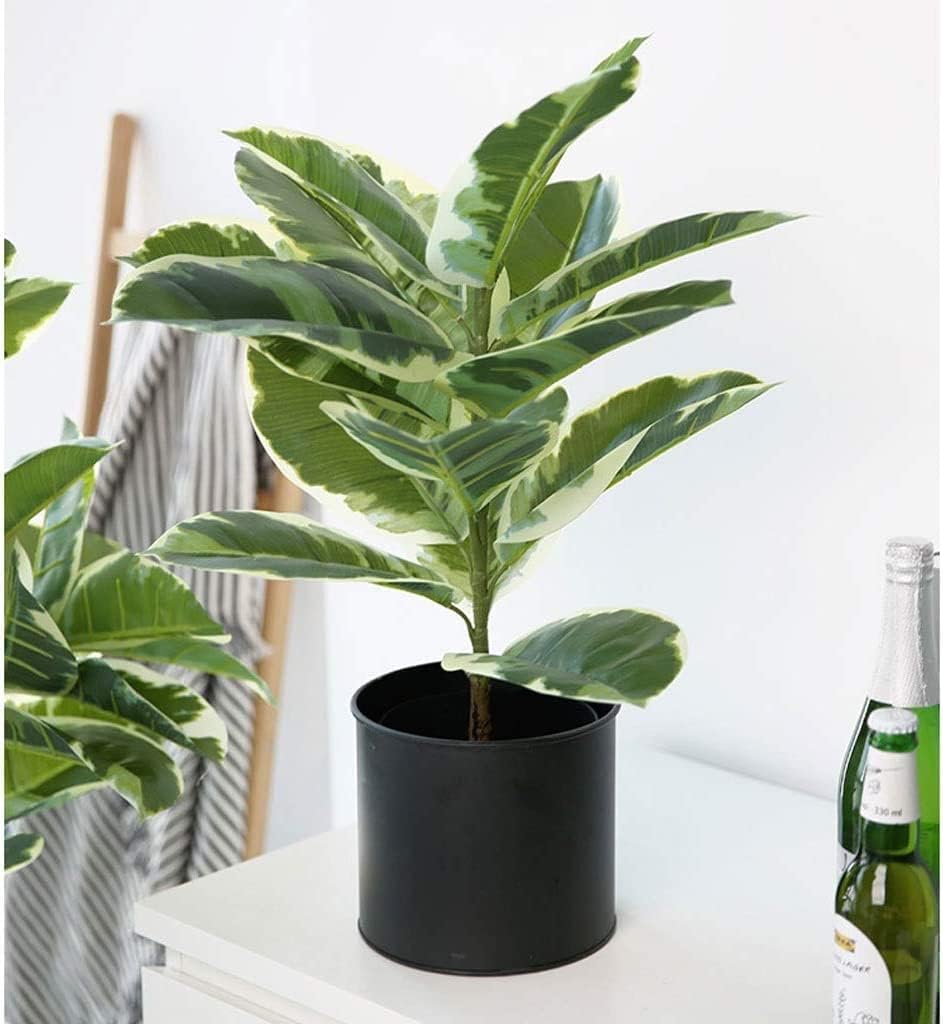 130cm Artificial Rubber Tree Indoor Outdoor Decor