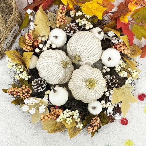 3PCS Resin Pumpkin Decor Fall Table Centerpiece