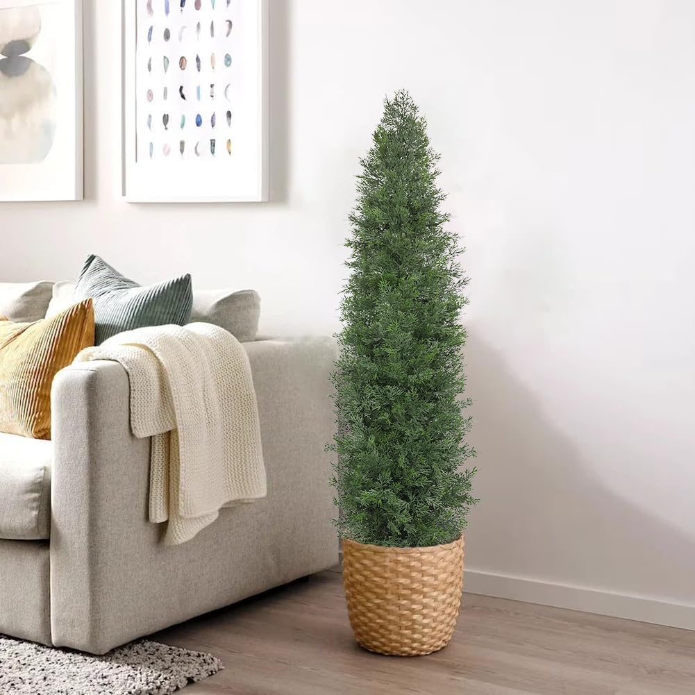 Briful Set of 2 Artificial Cedar Trees 4FT Tall