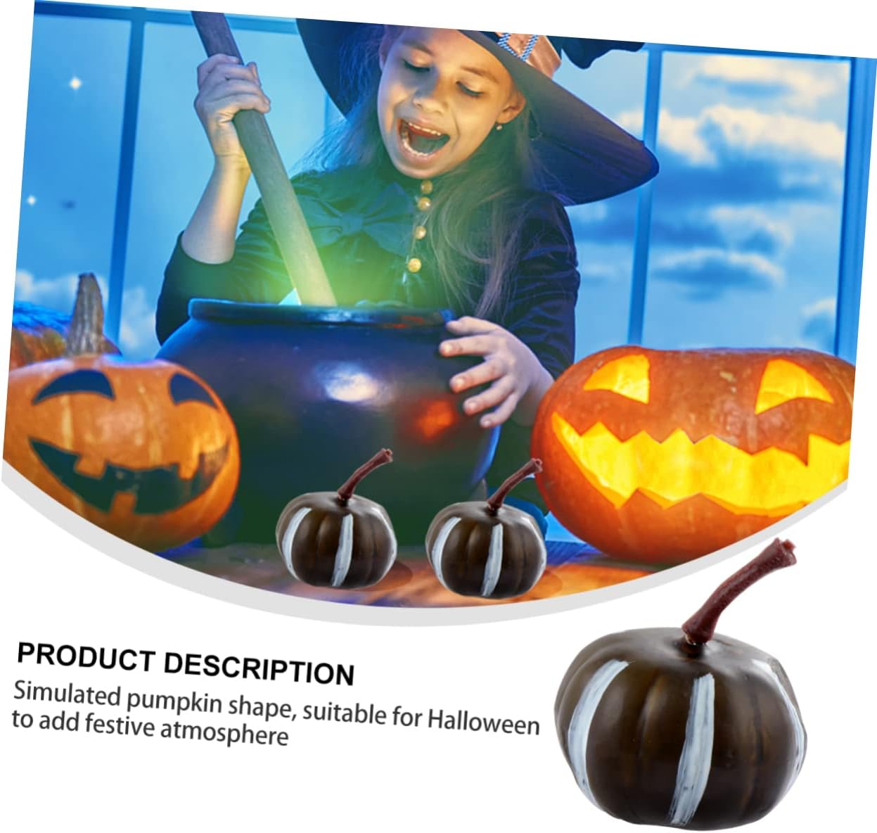 20pcs Artificial Mini Pumpkins Halloween Decoration