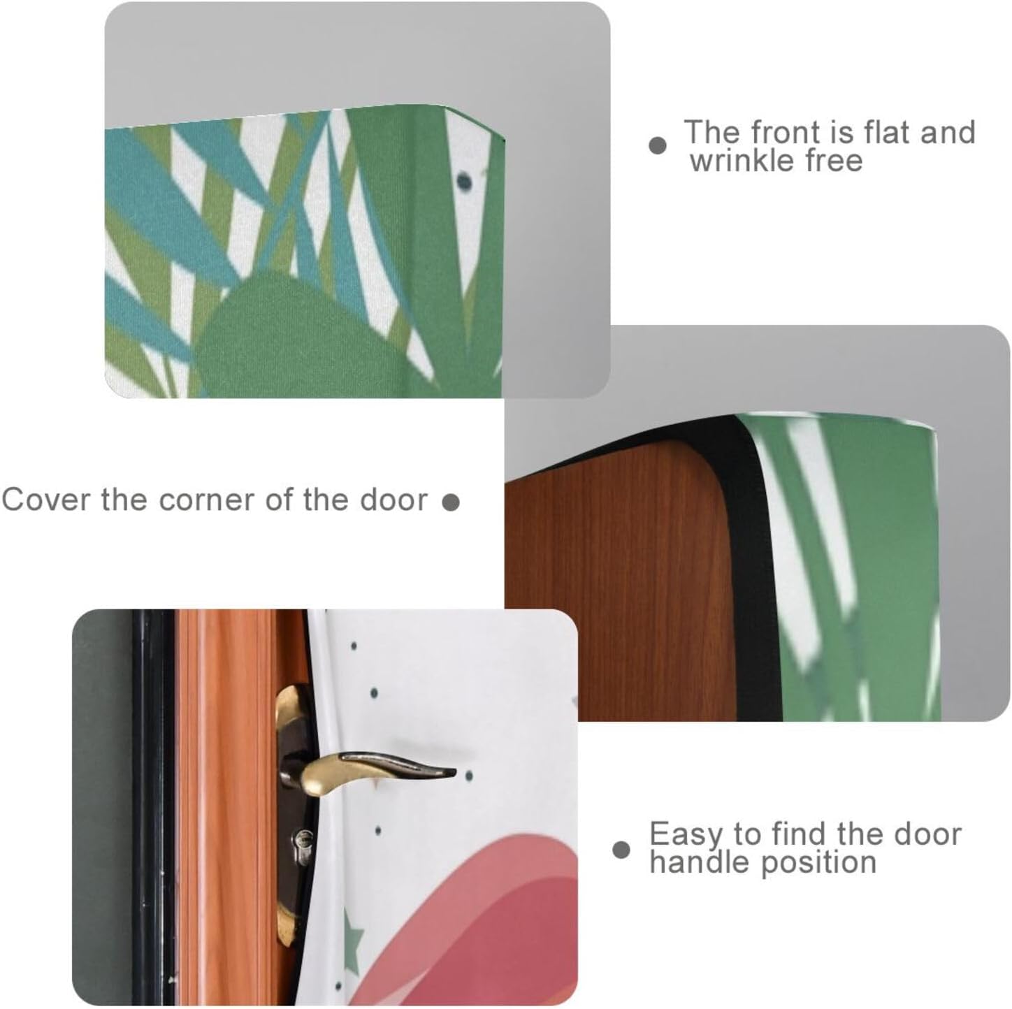 Susiyo Tropical Tree Flamingo Door Cover 35x79 Inch 1