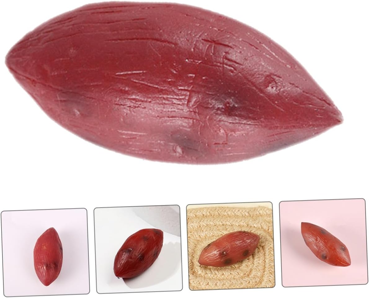 Kisangel 5pcs Lifelike Resin Sweet Potato Artificial Vegetable Decor