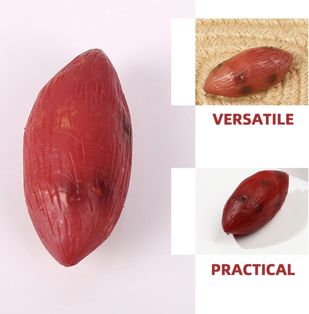 Realistic Vegetable Models Set of 6 Resin Fake Sweet Potatoes