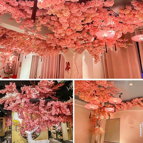 QIUPAI Artificial Cherry Blossom Tree 12x08m Wishing Tree Wedding Decor