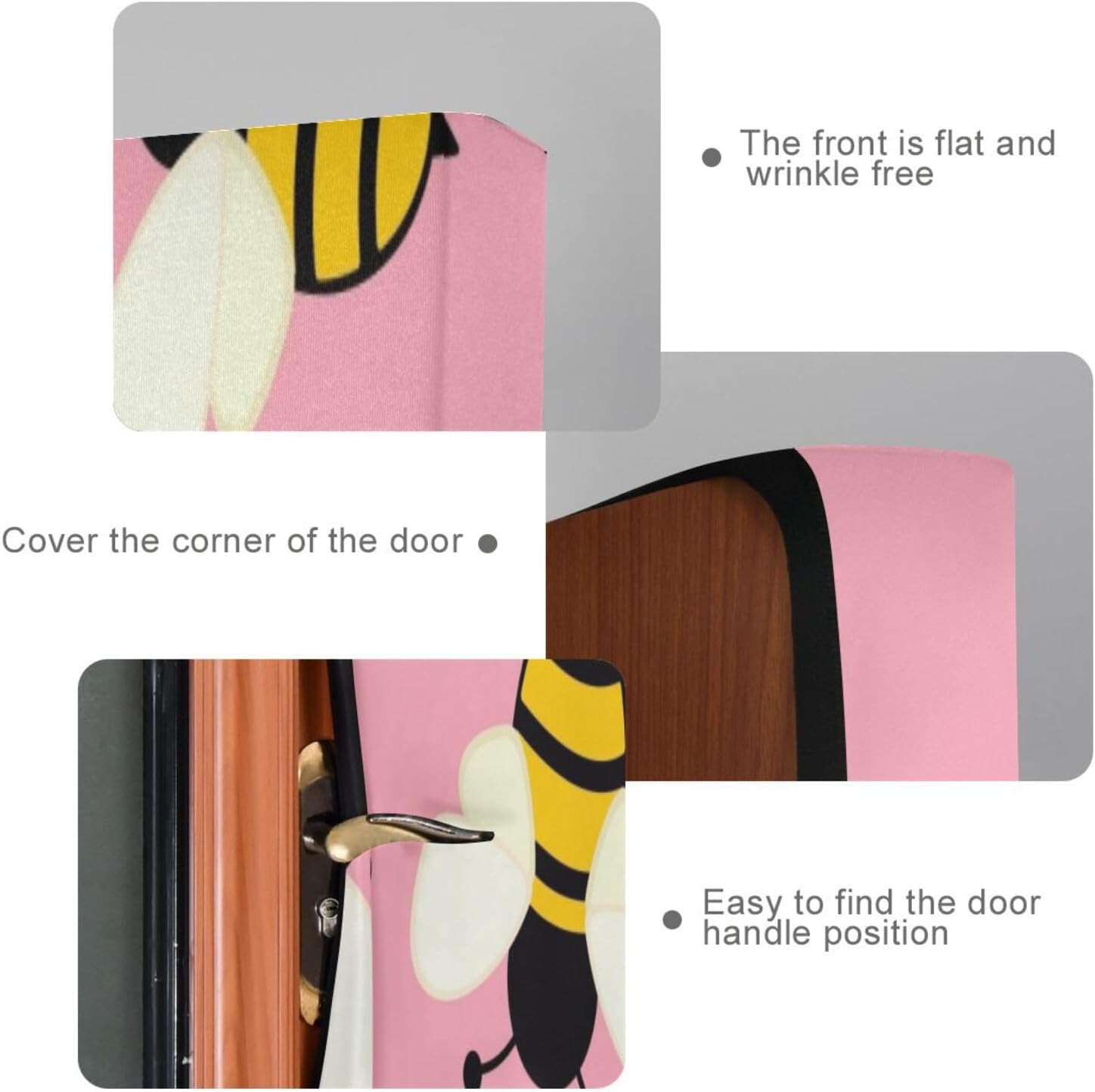 Susiyo Tiny Bee Halloween Door Cover Stretch Fabric 32x79 in