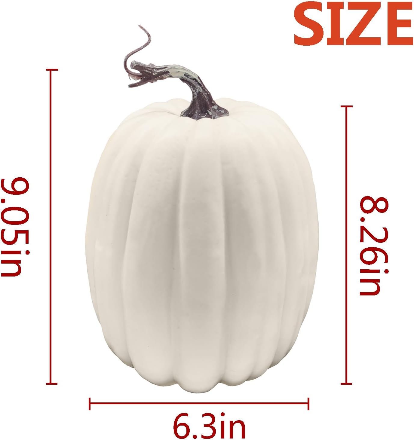 8 Inch Artificial Pumpkin for Fall Decor