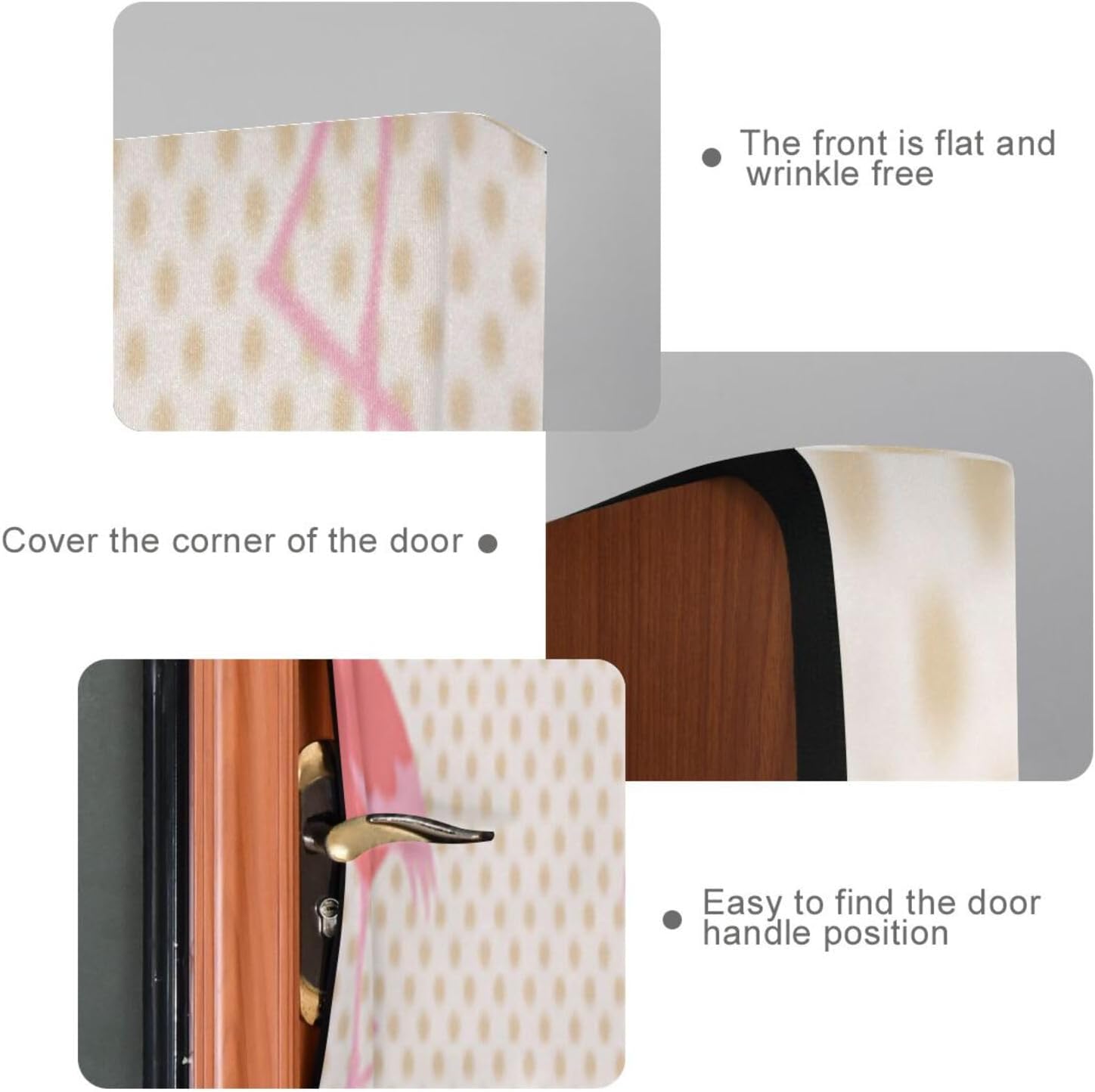 Susiyo Pink Flamingo Door Cover for Halloween Party