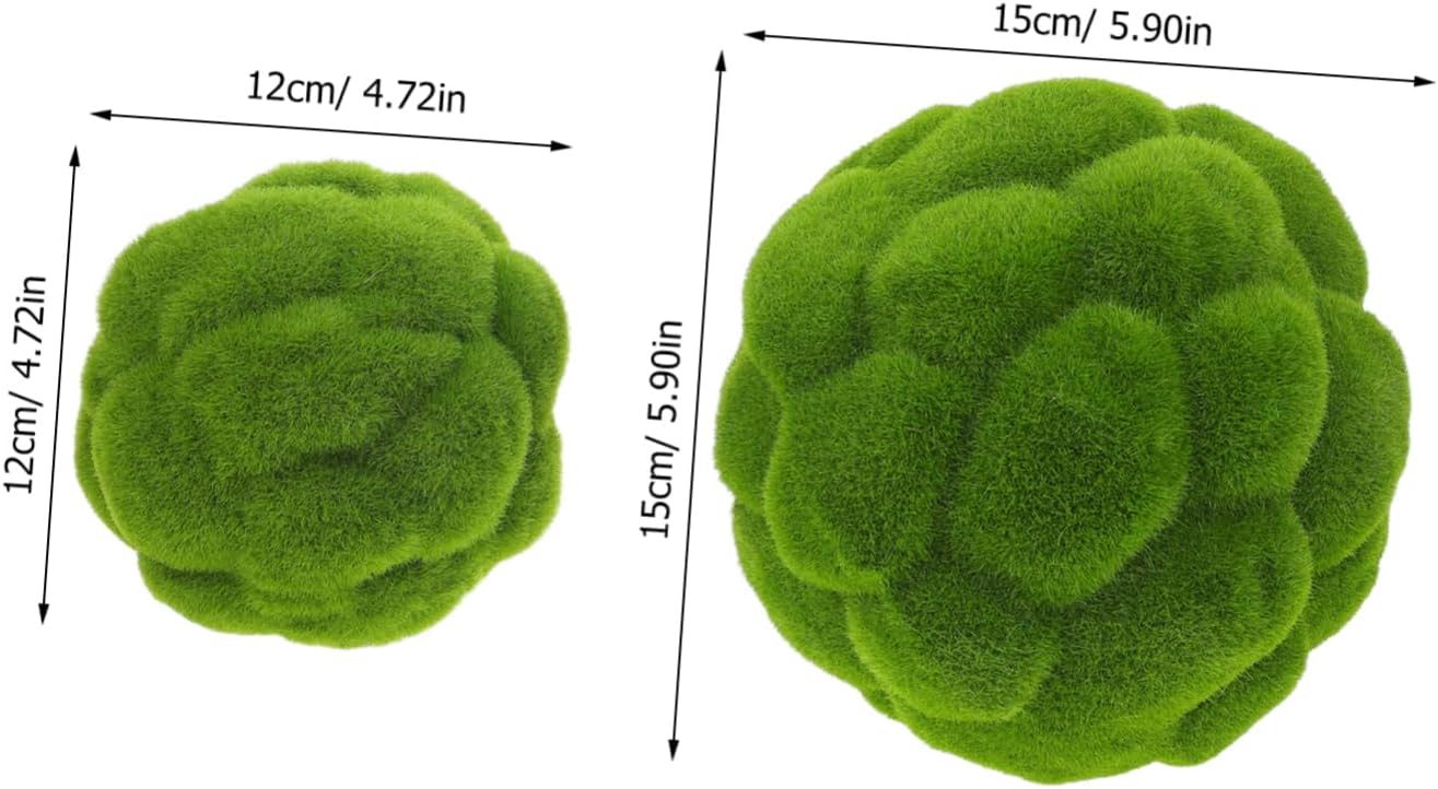 Cabilock 2Pcs Artificial Topiary Balls for Decor Centerpieces