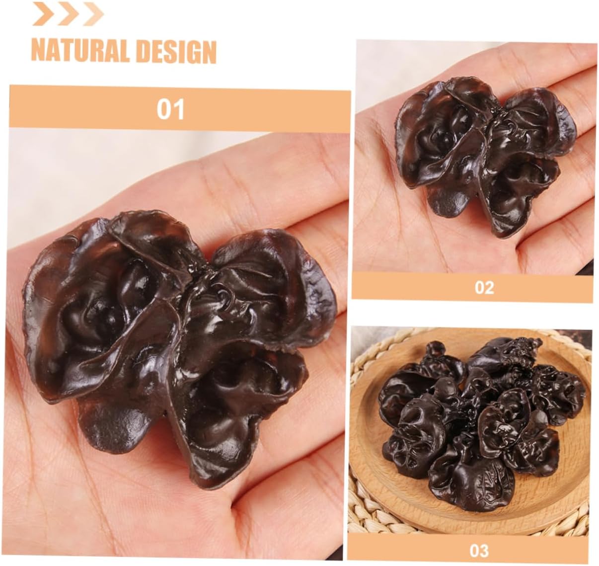 Happyyami 10pcs Artificial Agarics Kitchen Decor Models