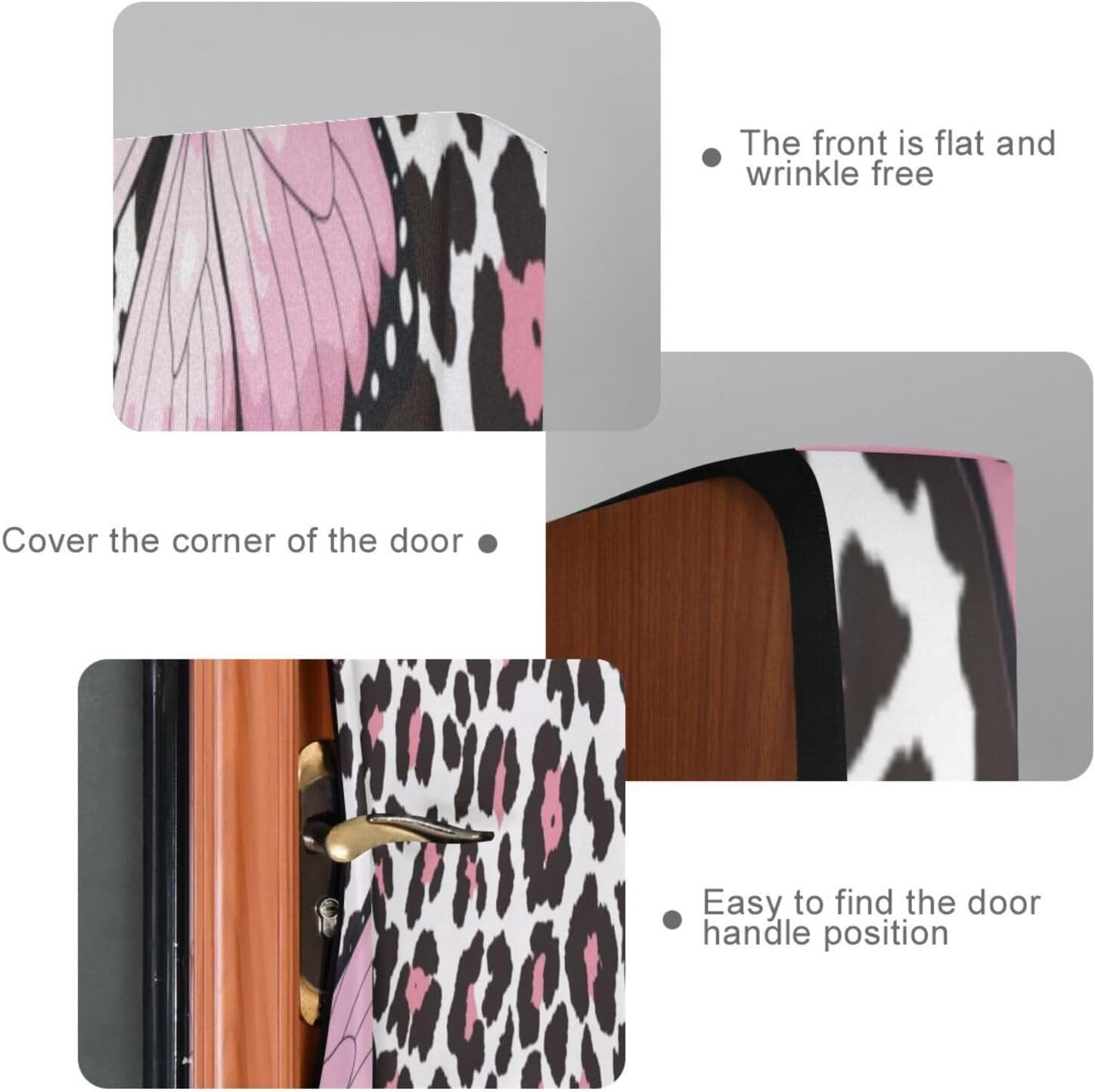 Susiyo Butterfly and Leopard Halloween Door Cover 32x79 in